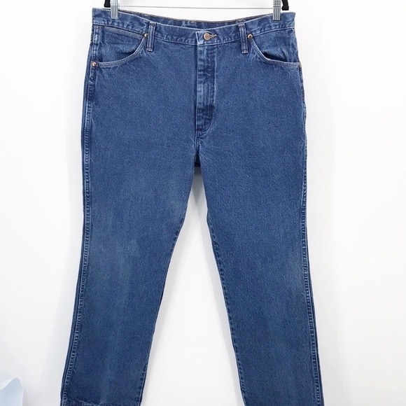 Wrangler Men's Straight Leg Vintage Jeans Size 38 X 30 - Picture 1 of 6